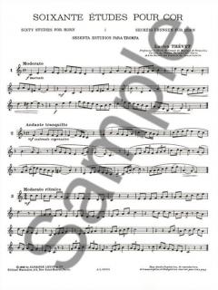 60 Etudes Volumes 1 et 2 Reunis von Lucien Thévet für Horn
