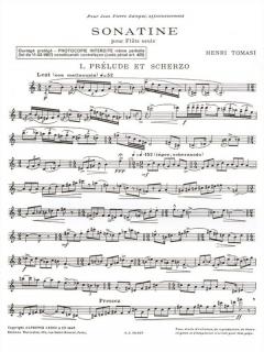 Sonatine von Henri Tomasi 