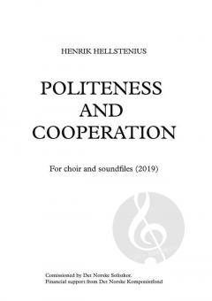 Politeness And Cooperation von Henrik Hellstenius 