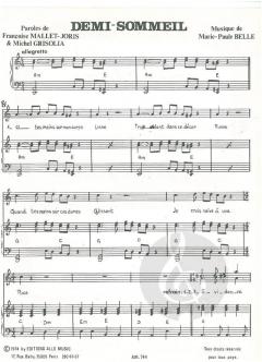 Demi-Sommeil von Francoise Mallet-Joris 