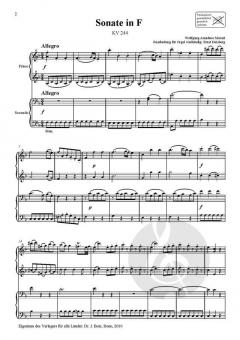 Vier Kirchensonaten von Wolfgang Amadeus Mozart 