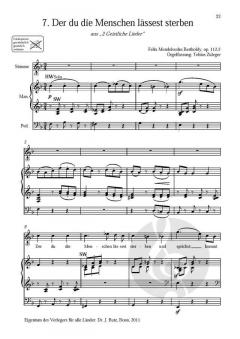 10 geistliche Sologesänge von Felix Mendelssohn Bartholdy 