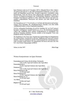 Pastoralmesse in C von Ignaz Reimann 