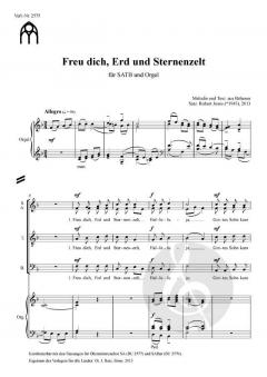 Freu dich, Erd und Sternenzelt von Robert Jones 