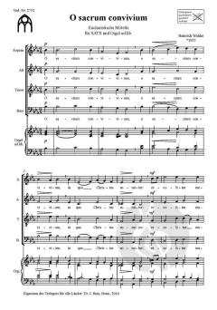 O sacrum convivium von Heinrich Walder 