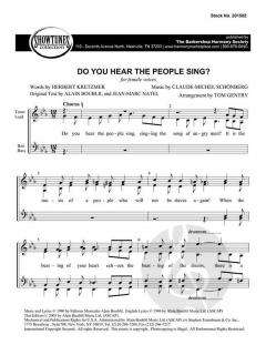 Do You Hear the People Sing? von Alain Boublil 