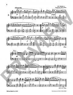 6 deutsche Tänze Heft 2 von Wolfgang Amadeus Mozart 