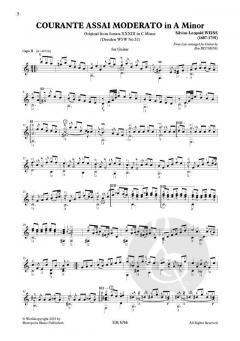 Sonata XXXIII (Dresden nr.52) von Silvius Leopold Weiss 