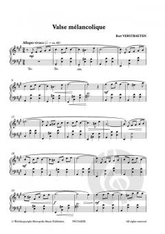 Valse mélancolique pour Piano von Bart Verstraeten 