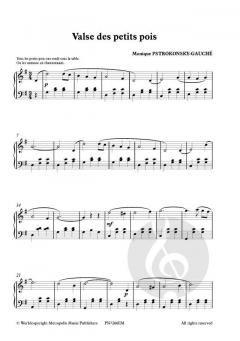 Valse des petits pois pour Piano von Monique Pstrokonsky-Gauché 