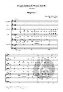 Magnificat And Nunc Dimittis In B Minor von Hugh Blair 