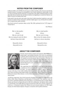 Sing Gently von Eric Whitacre (Download) 