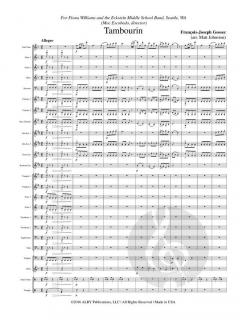 Tambourin  von François-Joseph Gossec 