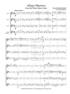 Allegro Maestoso (from the Water Music Suite) von Georg Friedrich Händel 