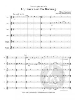 Lo, How a Rose E'er Blooming von Michael Praetorius 