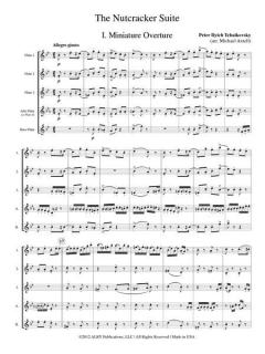 The Nutcracker Suite (Score ONLY) von Peter Iljitsch Tschaikowsky 