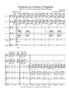 Variations on a Theme of Paganini von Franz Liszt 