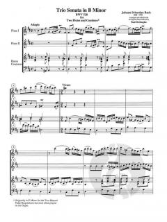 6 Trio Sonates, Vol. II von Johann Sebastian Bach 