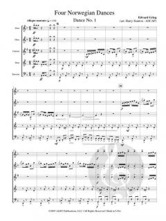 4 Norwegian Dances von Edvard Grieg 