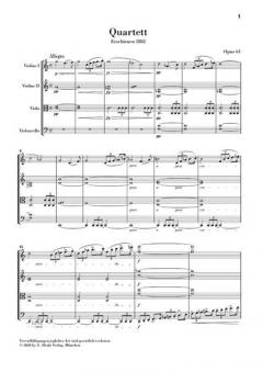 Streichquartett C-dur op. 61 von Antonín Dvořák im Alle Noten Shop kaufen