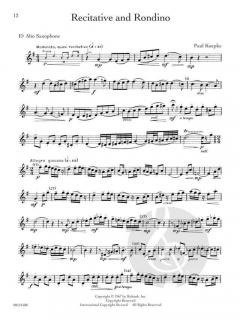 Rubank Treasures for Alto Saxophone von Himie Voxman 