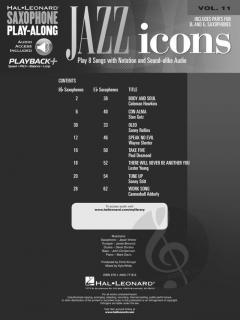 Saxophone Play-Along Vol. 11: Jazz Icons 