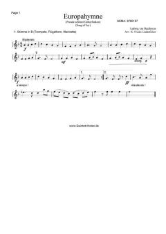 Europahymne - Freude schöner Götterfunken (Download) von Ludwig van Beethoven (Download) 