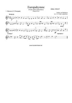 Europahymne - Freude schöner Götterfunken (Download) von Ludwig van Beethoven (Download) 