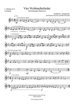 4 Weihnachtslieder für Blechbläsertrio (Download) (Download) 