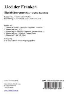 Frankenlied - Das Lied der Franken (Download) von Valentin Eduard Becker (Download) 