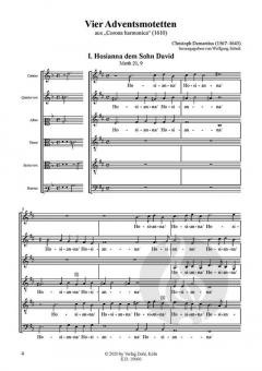 4 Adventsmotetten von Johann Christoph Demantius 