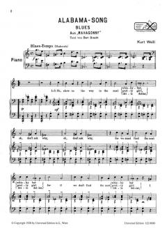Alabama-Song von Kurt Weill 