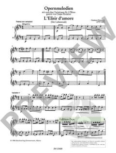 Opernmelodien mit und ohne Variationen von Kaspar Kummer 