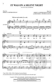 It Was on a Silent Night von Rebecca Grüber Hogan (Download) 