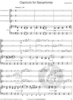 Capriccio for Saxophones von Pascal Proust 