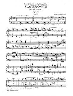 Sonate Es-Dur op. 7 von Ludwig van Beethoven 