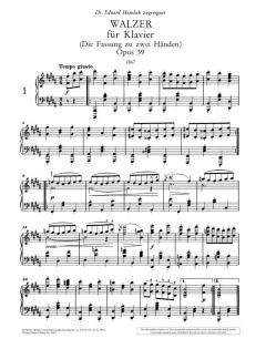 Walzer op. 39 von Johannes Brahms 