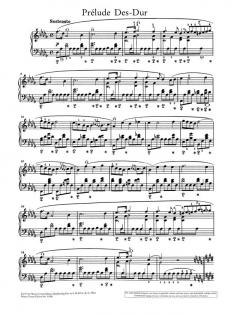 Prélude Des-Dur op. 28/15 von Frédéric Chopin 