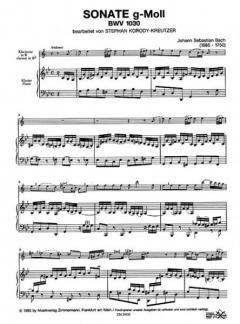Sonate g-Moll BWV 1030 von Johann Sebastian Bach 