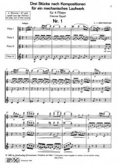 Drei Stücke nach Kompositionen von Ludwig van Beethoven 