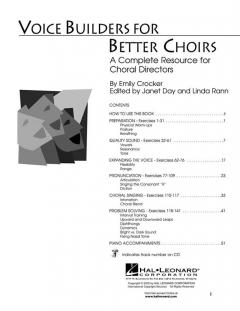 Voice Builders For Better Choirs (Emily Crocker) 