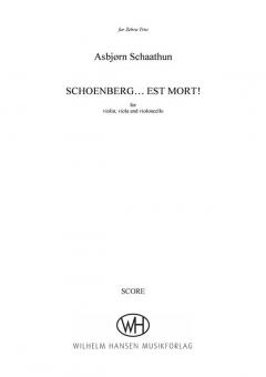 Schoenberg...est mort! von Asbjorn Schaathun 