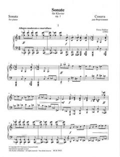 Sonate op. 1 von Firouz Bakhor 