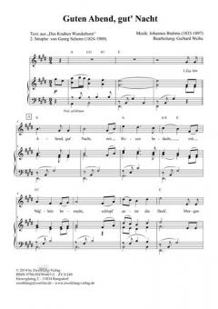Guten Abend gut' Nacht von Johannes Brahms 