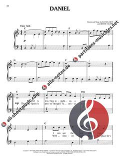 Elton John Greatest Hits Easy Piano 