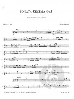 Sonata Decima op. 3 von Andrea Grossi 