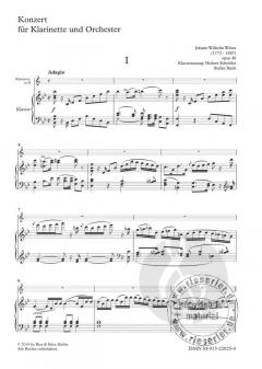 Konzert B-Dur op. 40 von Johann Wilhelm Wilms 
