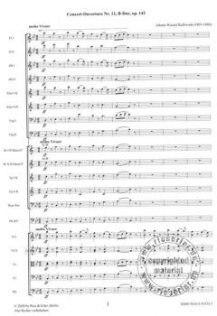 Concert-Ouverture Nr. 11 B-Dur op. 143 von Kalliwoda,Johann WenzelGoldbach,Michael 