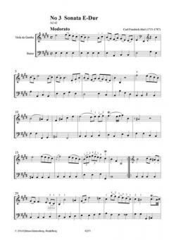 Die 2. Pembroke-Sammlung- Solo Sonatas 3-7 von Carl Friedrich Abel 