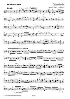 1. Livre de Pieces de Violle - Suiten 3-4 von Jacques Morel 